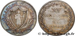 SWITZERLAND - CANTON OF GLARUS 15 Schilling (45 Rappen)  1806  VF