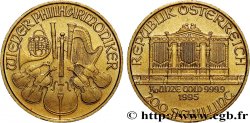 OR, PALLADIUM ET PLATINE INVESTISSEMENT 1/10 Oz - 200 Schilling LE PHILARMONIQUE DE VIENNE 1995 Vienne SPL