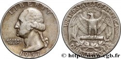 ÉTATS-UNIS D AMÉRIQUE 1/4 Dollar Georges Washington 1957 Denver