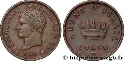ITALIEN - Königreich Italien - NAPOLÉON I. 1 Soldo 1812 Milan SS