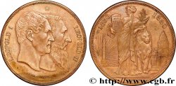 BELGIUM Médaille au module de 5 Francs du 50e anniversaire de l’indépendance 1880 Bruxelles