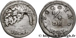 COLOMBIA 1/4 Real 1844 Bogota