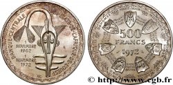 ÉTATS DE L AFRIQUE DE L OUEST (BCEAO) 500 Francs BCEAO 1972 Paris