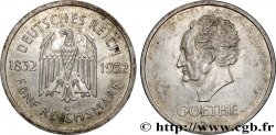 ALEMANIA 5 Reichsmark Goethe 1932 Karlsruhe