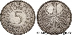 DEUTSCHLAND 5 Mark aigle 1951 Karlsruhe