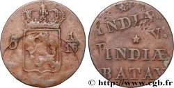 INDES NEERLANDAISES 5 1/16 Gulden (1 Duit), double frappe n.d.