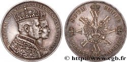 ALLEMAGNE - PRUSSE 1 Thaler couronnement de Guillaume Ier et Augusta 1861 Berlin