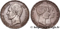 BELGIQUE 5 Francs mariage du Duc et de la Duchesse de Brabant 1853
