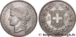 SUISSE 5 Francs Helvetia 1907 Berne