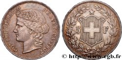 SUISSE 5 Francs Helvetia 1907 Berne