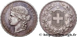 SUISSE 5 Francs Helvetia 1889 Berne