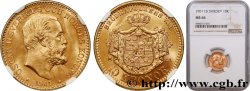SUÈDE - ROYAUME DE SUÈDE - OSCAR II 10 Kronor 1901 Stockholm