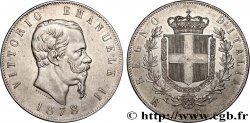 ITALIE - ROYAUME D ITALIE - VICTOR-EMMANUEL II 5 Lire  1878 Rome SUP