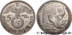 ALLEMAGNE 5 Reichsmark Maréchal Paul von Hindenburg 1938 Berlin