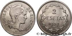ESPAGNE - PAYS BASQUE 2 Pesetas Gouvernement d’Euskadi 1937 Bruxelles
