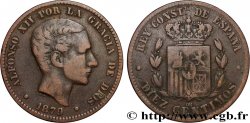 ESPAGNE 10 Centimos Alphonse XII 1879 Oeschger Mesdach & CO