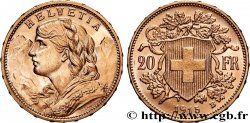 OR D INVESTISSEMENT 20 Francs  Vreneli   1915 Berne