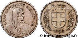 SUISSE 5 Francs Berger des alpes 1933 Berne
