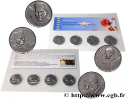 CONGO, DEMOCRATIQUE REPUBLIC Set 4 monnaies : 1 Franc série Pape Jean-Paul II 2004