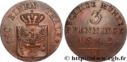 GERMANY - PRUSSIA 3 Pfenninge 1842 Berlin