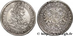 HUNGARY - KINGDOM OF HUNGARY - LEOPOLD I 1/2 Thaler 1698 Kremnitz AU