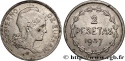 ESPAGNE - PAYS BASQUE 2 Pesetas Gouvernement d’Euskadi 1937 Bruxelles