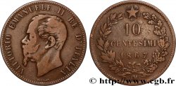 ITALIE 10 Centesimi Victor Emmanuel II 1867 Strasbourg