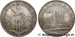BELGIO 50 Francs Exposition de Bruxelles et centenaire des chemins de fer belge 1935 