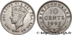 TERRE-NEUVE 10 Cents Georges VI 1941 Ottawa