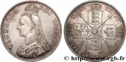 UNITED KINGDOM Double Florin Victoria buste du jubilé 1887