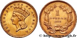 UNITED STATES OF AMERICA 1 Dollar ”Indian Princess”, tête large 1862 Philadelphie AU