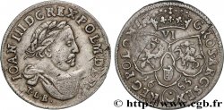 POLOGNE 6 Groszy Jean III Sobiesky 1683 Cracovie TTB