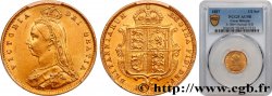 UNITED KINGDOM 1/2 Souverain Victoria “buste du jubilé” 1887 Londres
