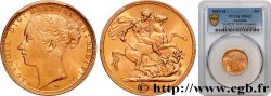AUSTRALIA 1 Souverain Victoria type jeune tête 1883 Melbourne