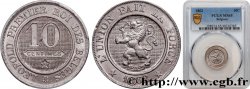 BELGIUM 10 Centimes lion 1862