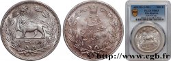 IRAN 5000 Dinars (5 Kran) frappe pour Muzaffar al-Din Shah AH 1320 (1902)