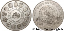 CHILE 10.000 Pesos (Proof) Rencontre des deux mondes 1991