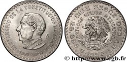 MEXIQUE 10 Pesos Centenaire de la Constitution 1957 Mexico