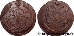 RUSSIE - CATHERINE II 5 Kopecks 1776 Ekaterinbourg