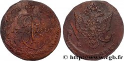 RUSSIE - CATHERINE II 5 Kopecks 1780 Ekaterinbourg