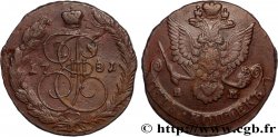 RUSSIE - CATHERINE II 5 Kopecks 1781 Ekaterinbourg