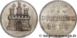 ALLEMAGNE - VILLE LIBRE DE HAMBOURG 1 Dreiling Ville de Hambourg emblème 1855