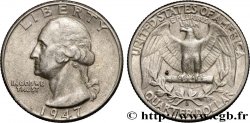 ÉTATS-UNIS D AMÉRIQUE 1/4 Dollar Georges Washington 1947 Denver - D