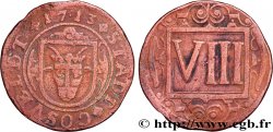 ALLEMAGNE - COESFELD VIII Pfennig emblème 1713 