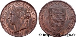 JERSEY 1/12 Shilling Reine Victoria 1888  TTB+