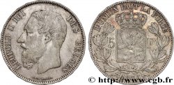 BELGIQUE - ROYAUME DE BELGIQUE - LÉOPOLD II 5 Francs 1873
