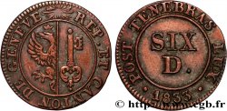 SCHWEIZ - REPUBLIK GENF 6 Deniers 1833