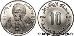 ALGERIA 10 Dinars Proof Abdelhamid Benbadis 1994 Alger