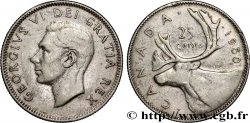 CANADA 25 Cents Georges VI 1950 