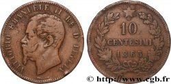 ITALIE 10 Centesimi Victor Emmanuel II 1863